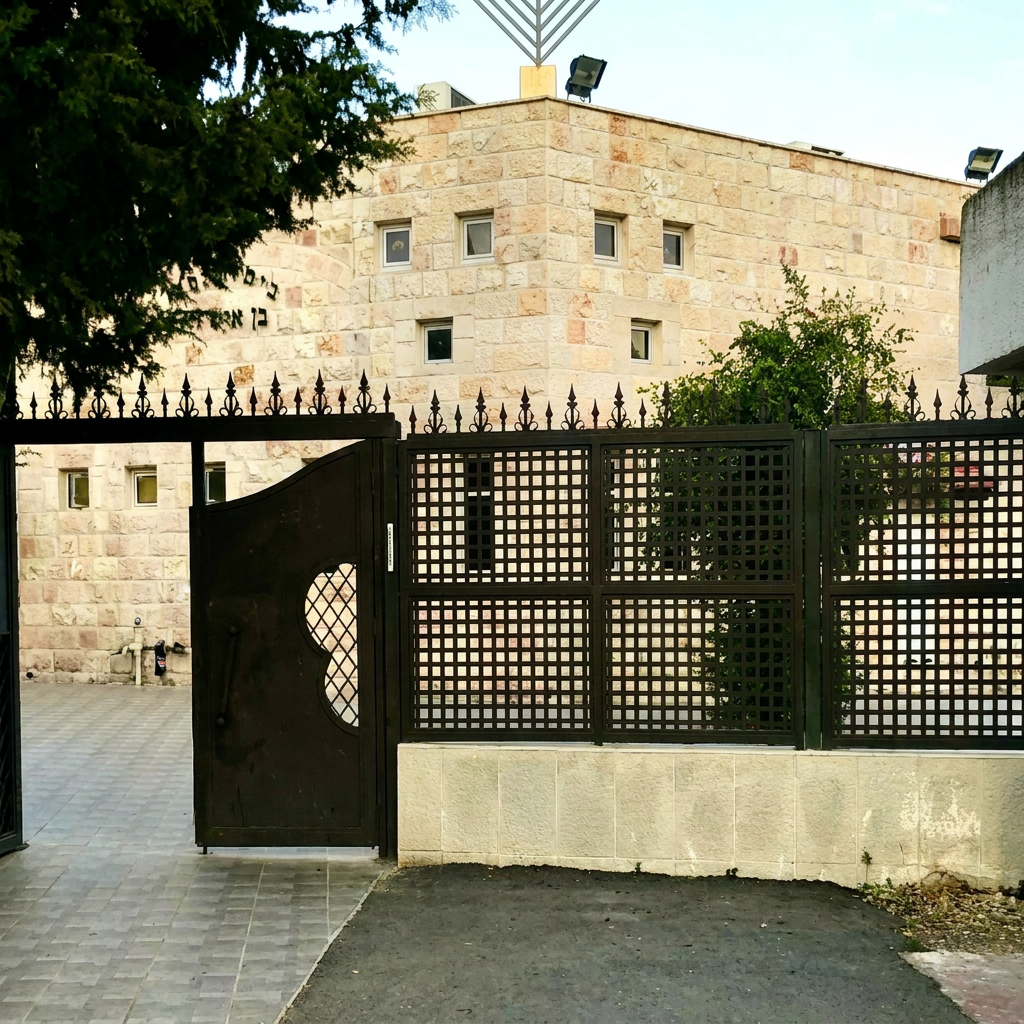 Ben Ish Chai synagogue and study hall exterior in Karmiel